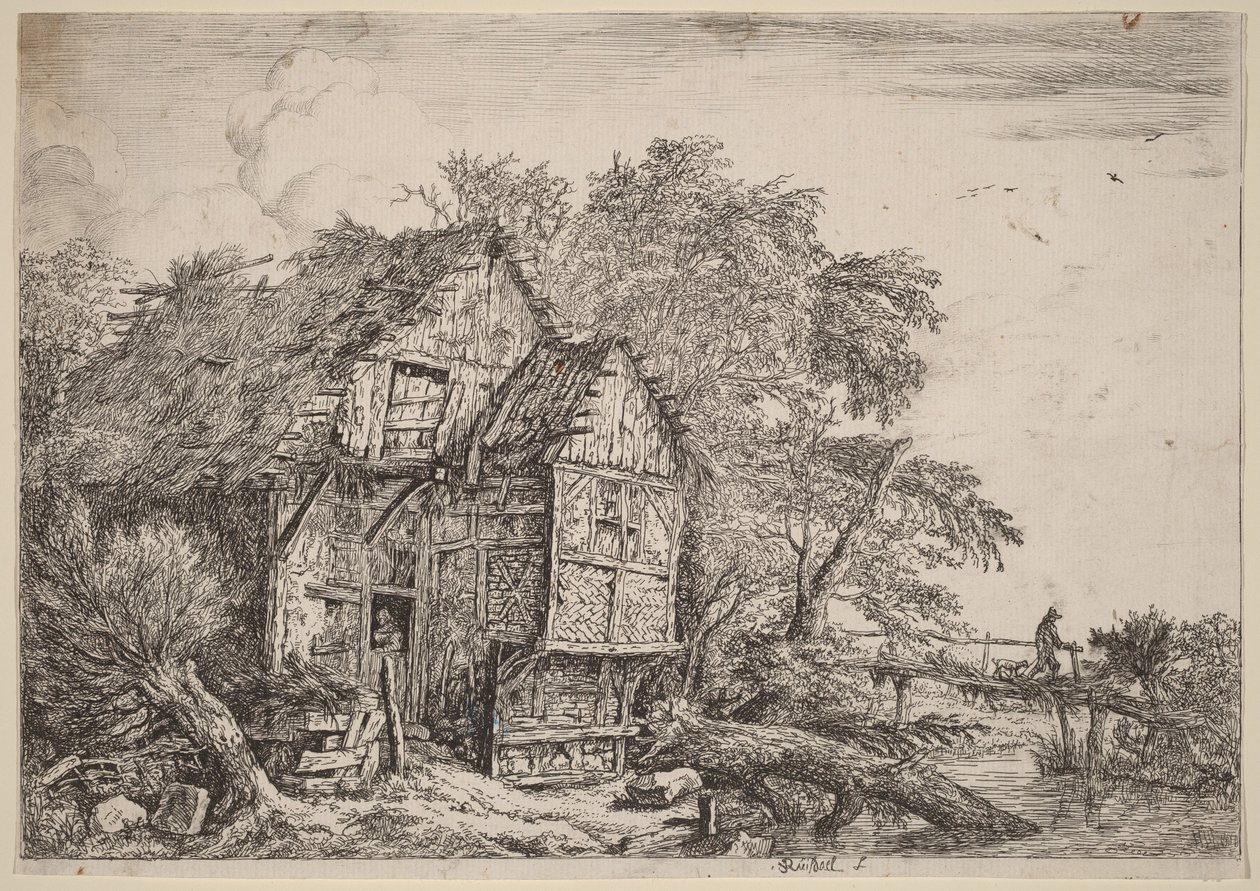 Pieni silta tekijältä Jacob van Ruisdael