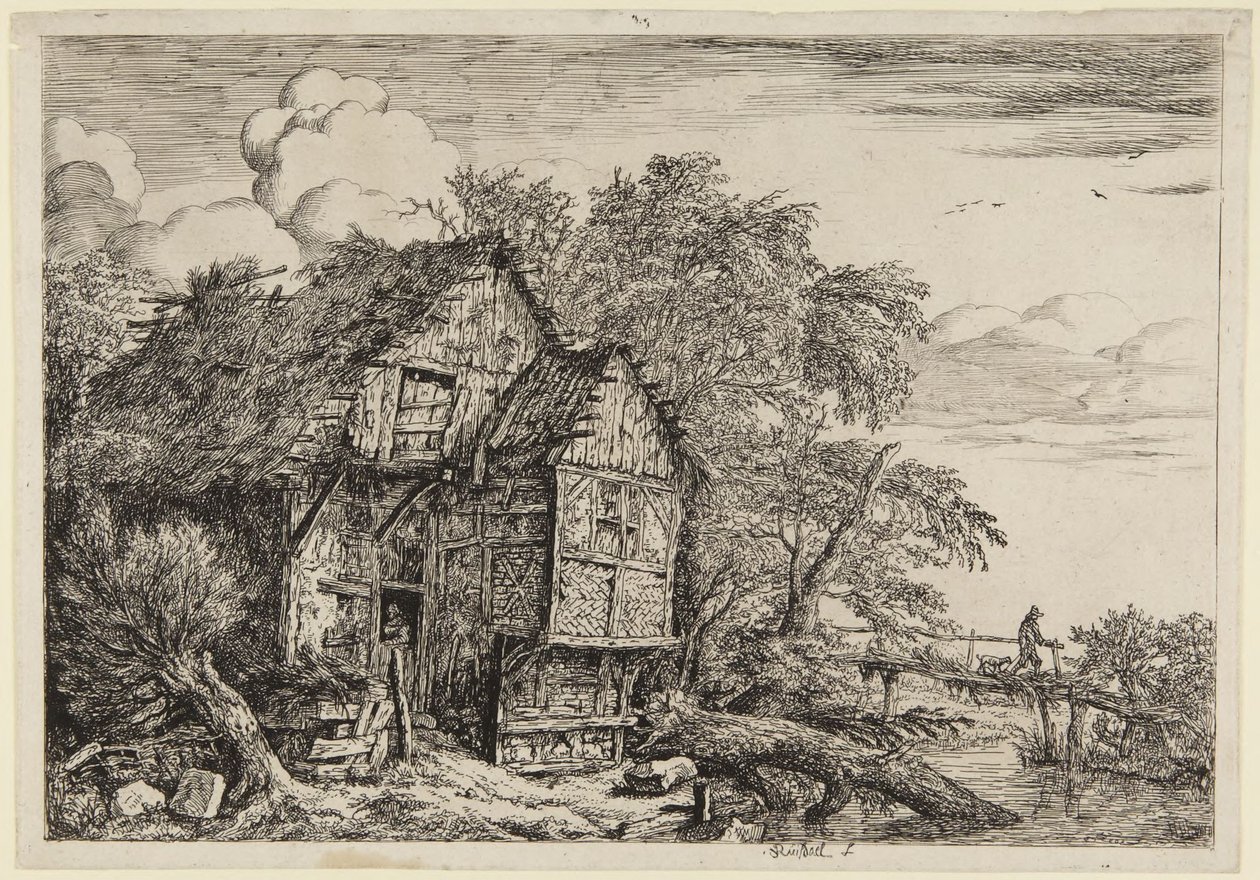 Pieni silta tekijältä Jacob van Ruisdael