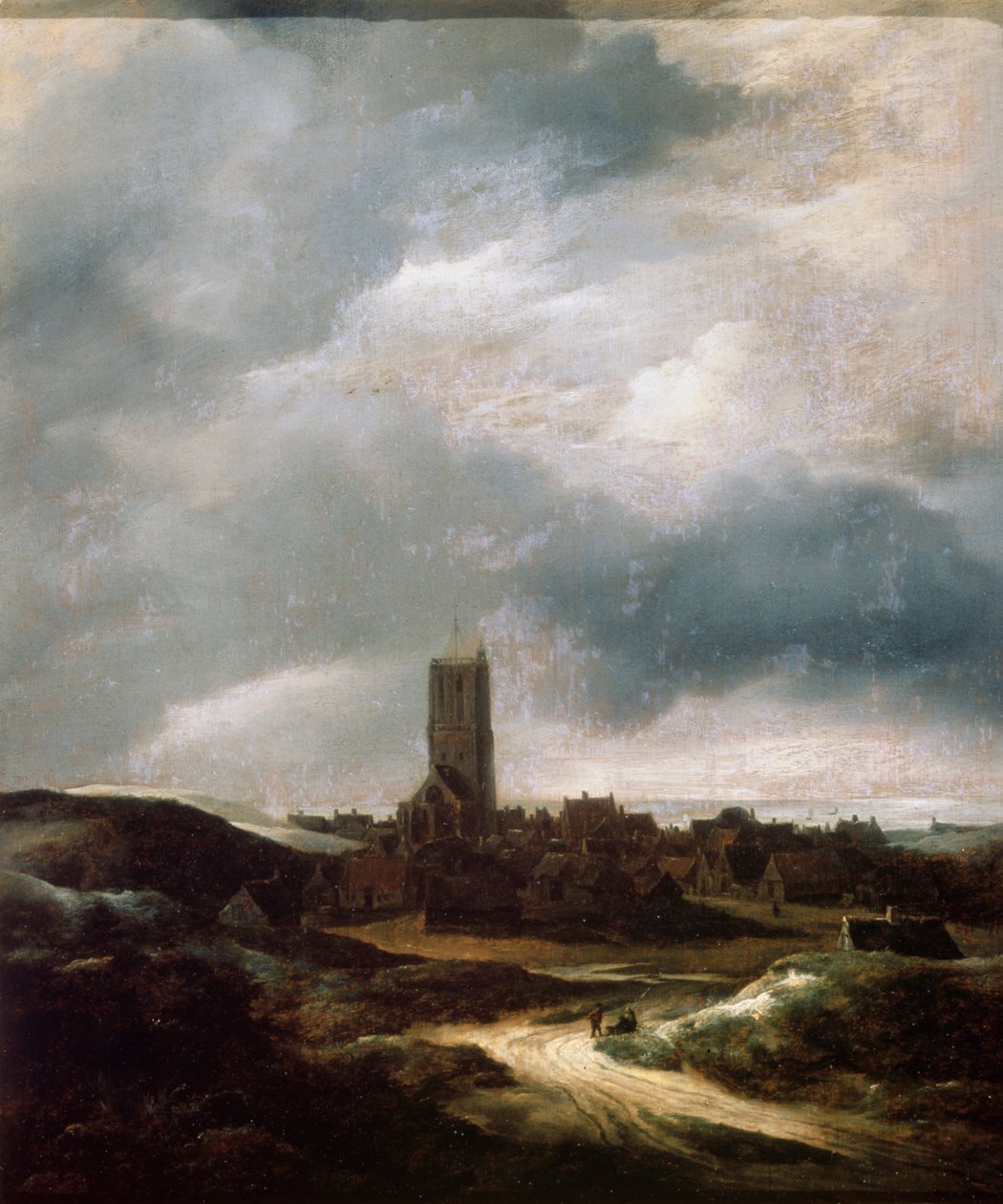 Näkymä Egmond-aan-Zeelle, c1655 tekijältä Jacob van Ruisdael