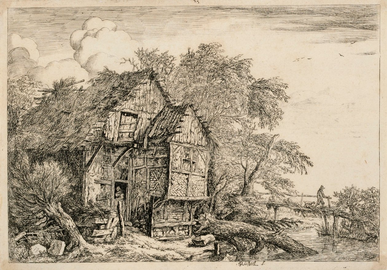 Puusilta tekijältä Jacob van Ruisdael