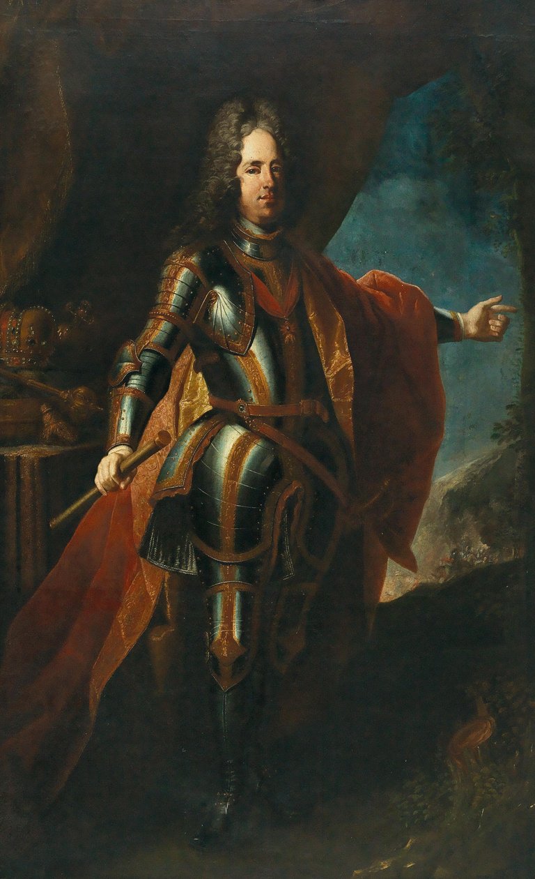 Kaarle VI:n muotokuva 1685-1740, Pyhän Rooman keisari. tekijältä Jacob van Schuppen