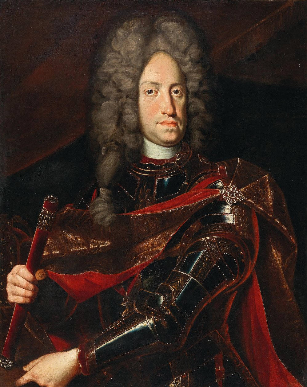 Retrat de Carles VI 1685-1740, emperador del Sacre Germànic. finlandès tekijältä Jacob van Schuppen