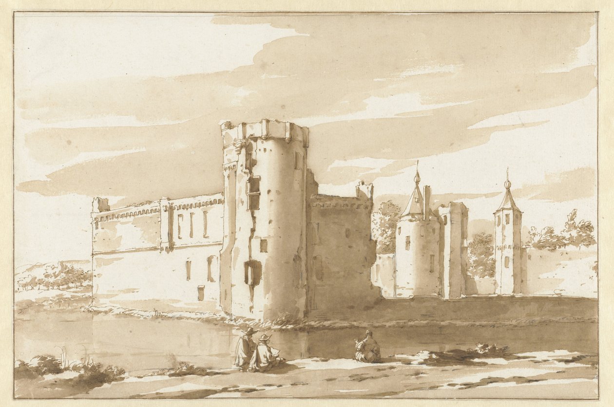 Näkymä St. Aldegonden linnasta West-Souburgissa tekijältä Jacob van der Ulft (attributed to)