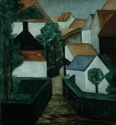 Koostumus 5, maisema tiellä tekijältä Jacoba van Heemskerck
