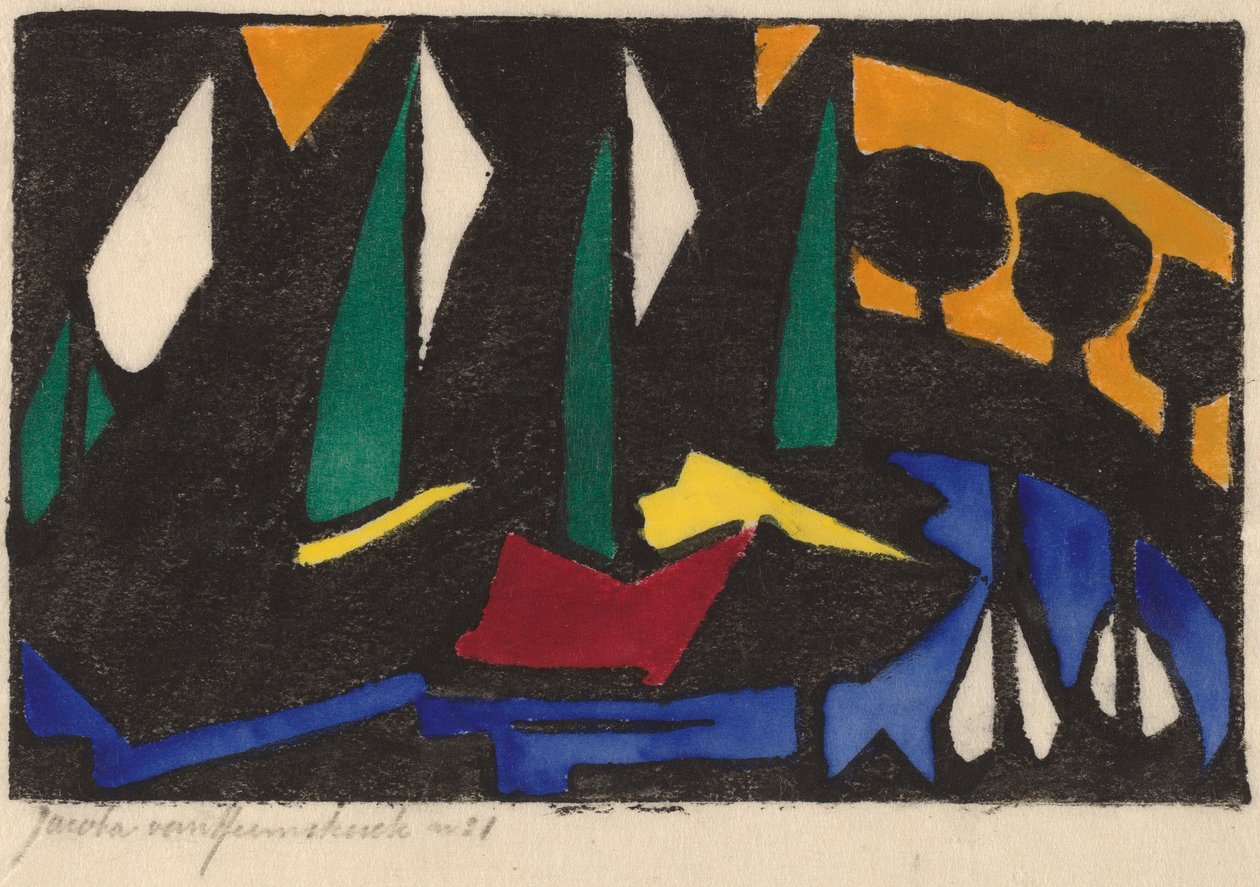 Vene ja puut, 1914. tekijältä Jacoba van Heemskerck van Beest
