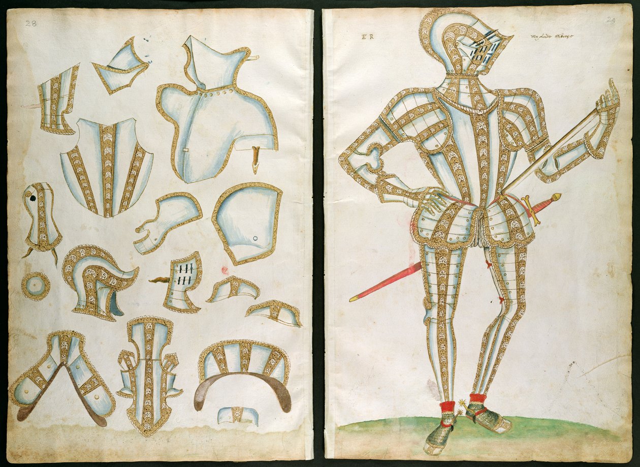 Suit of Armor for My Lorde Skrope, "An Elizabethan Armourer