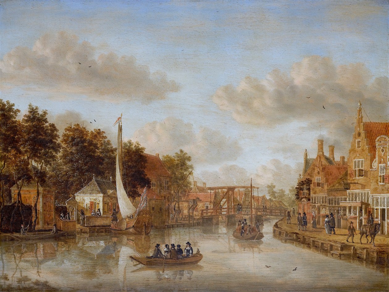 Amsterdam, Näkymä ylähuoneesta tekijältä Jacobus Storck