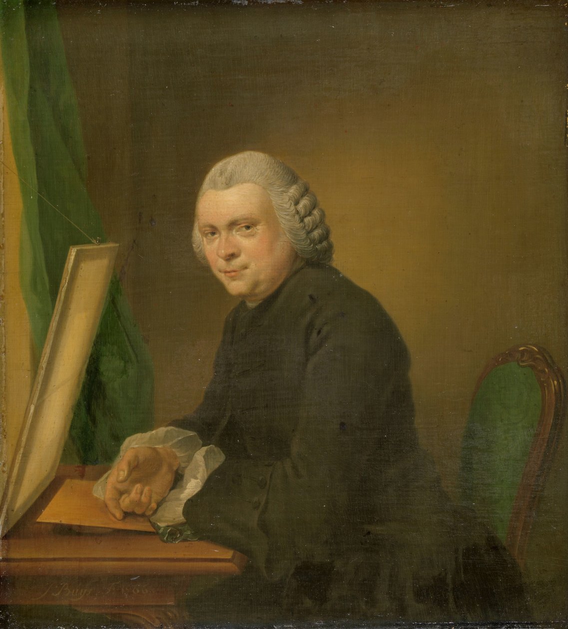 Cornelis Ploos van Amstelin muotokuva Cornelis Plos van Amstel (1726-98). Taiteen keräilijä tekijältä Jacobus Buys