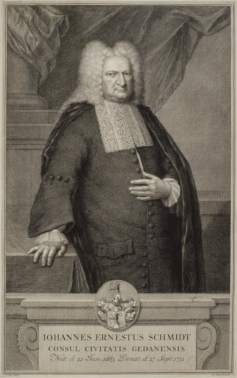 Johann Ernst Schmidt, n. 1732 tekijältä Jacobus Houbracken