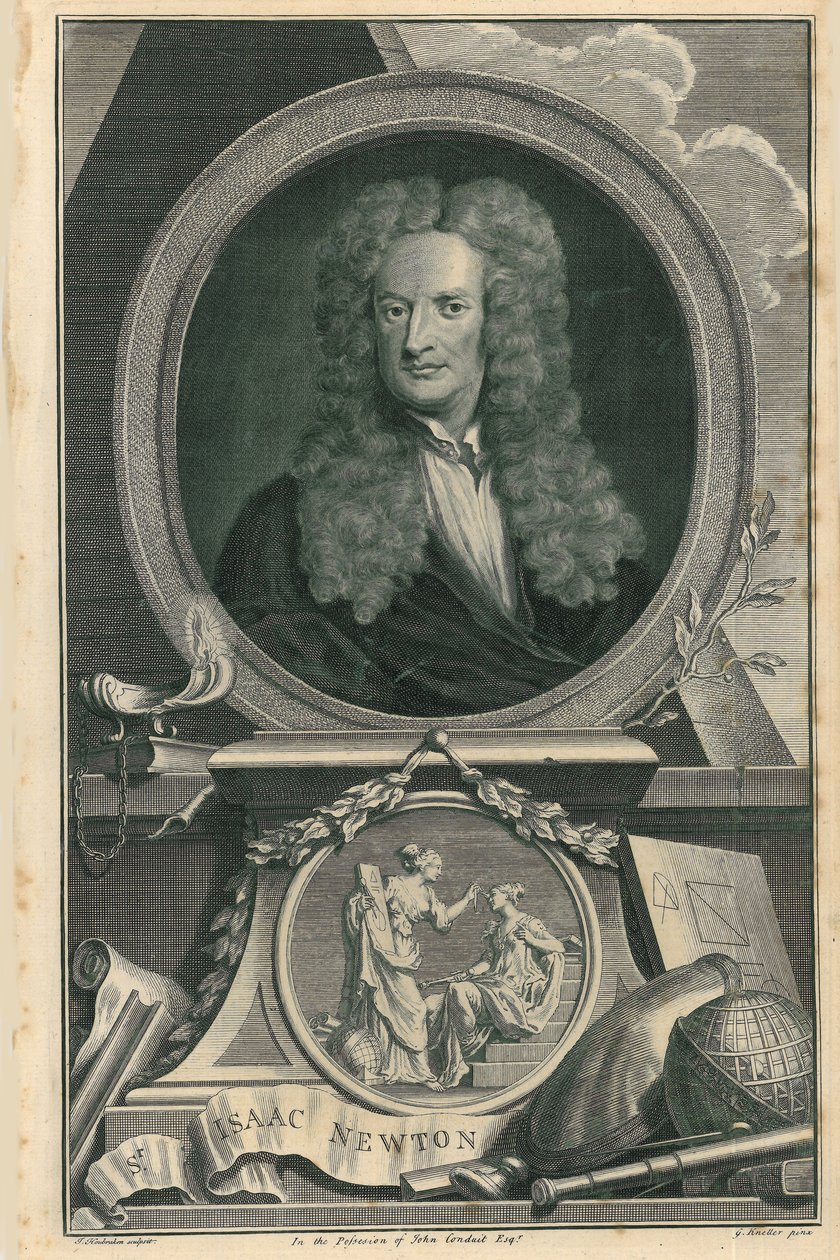 Sir Isaac Newton tekijältä Jacobus Houbracken