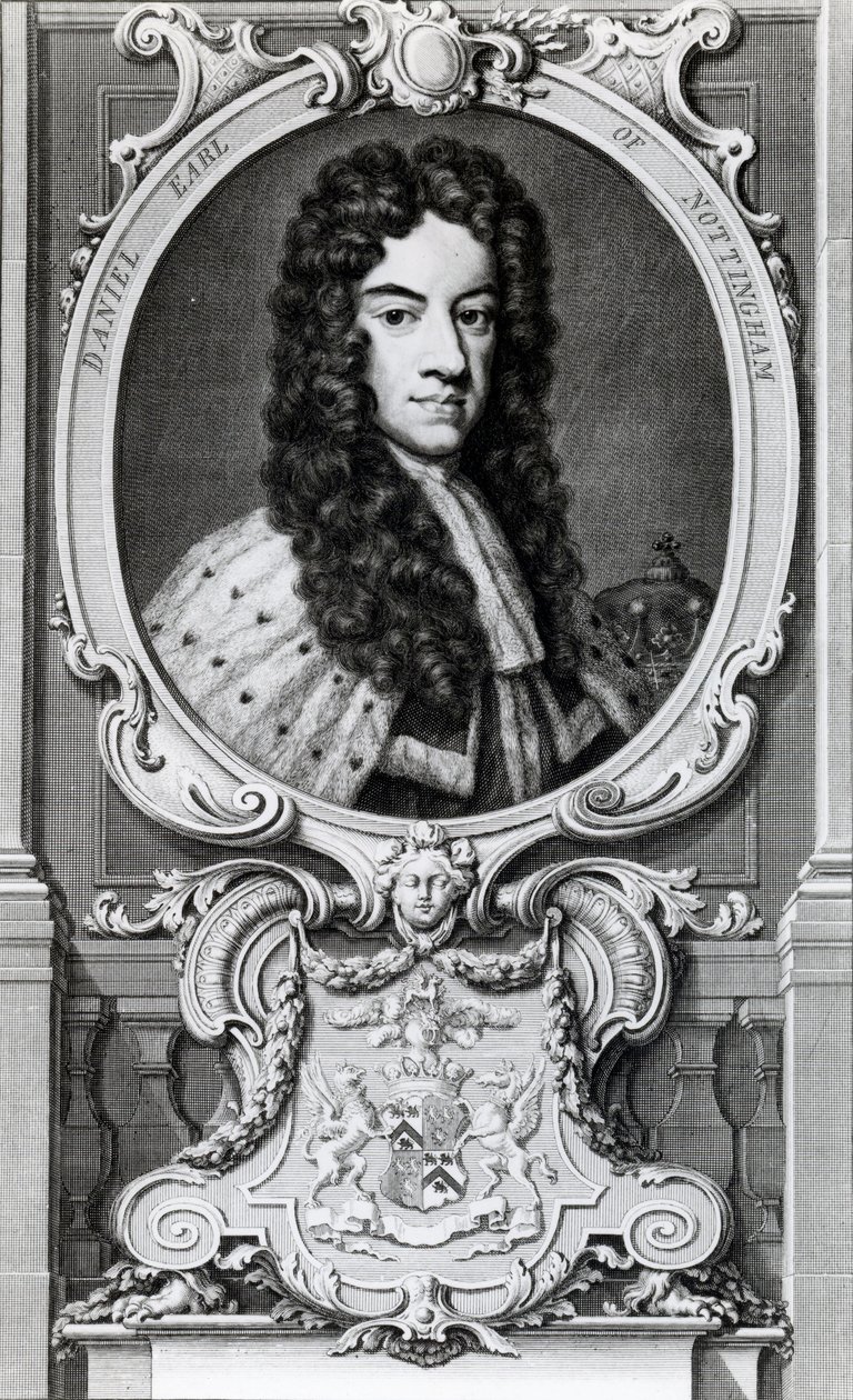 Daniel Finch, Nottinghamin toinen ja Winchilsean 7. jaarli (1647-1730) tekijältä Jacobus Houbraken