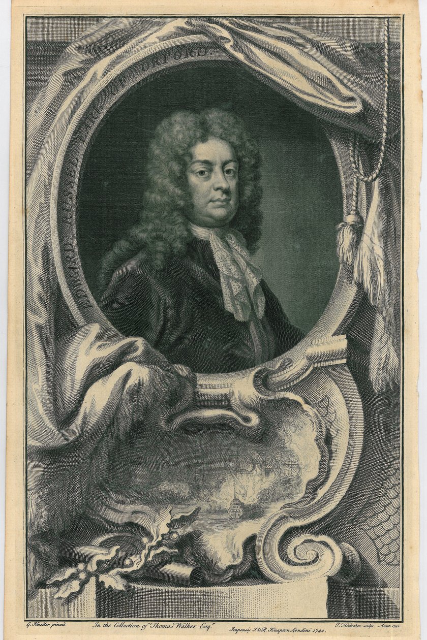 Edward Russell, Orfordin jaarli, n. 1742 tekijältä Jacobus Houbraken