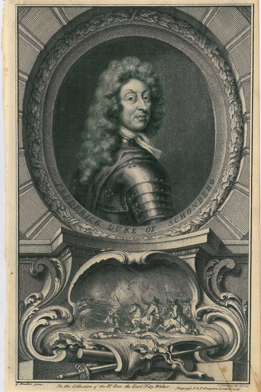 Frederick, Schombergin herttua, 1739 tekijältä Jacobus Houbraken