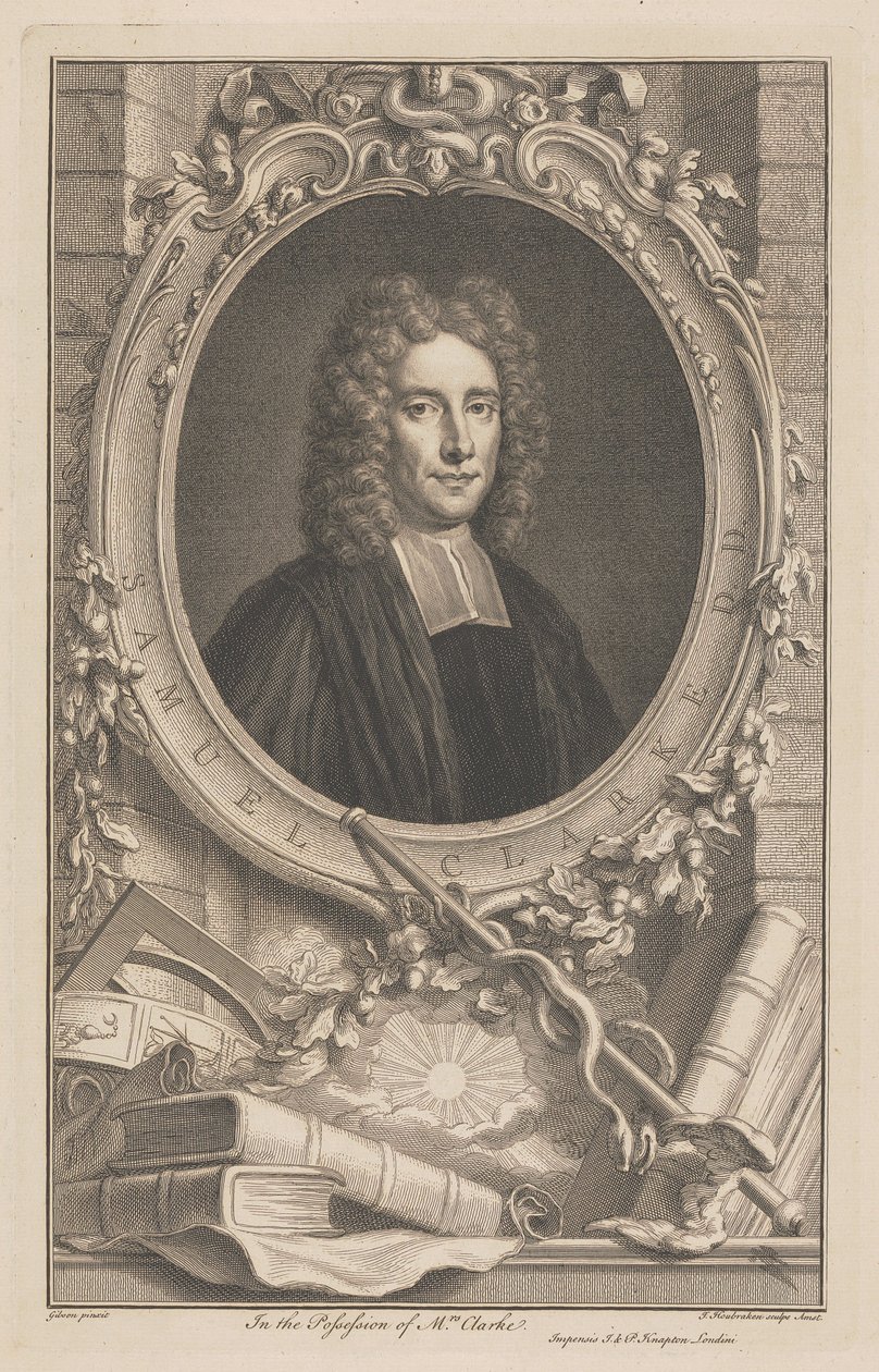 Samuel Clarke tekijältä Jacobus Houbraken