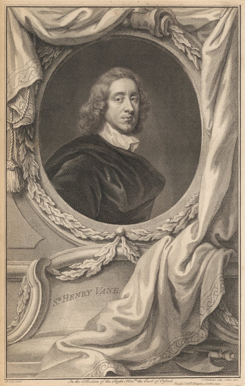 Sir Henry Vane nuorempi tekijältä Jacobus Houbraken