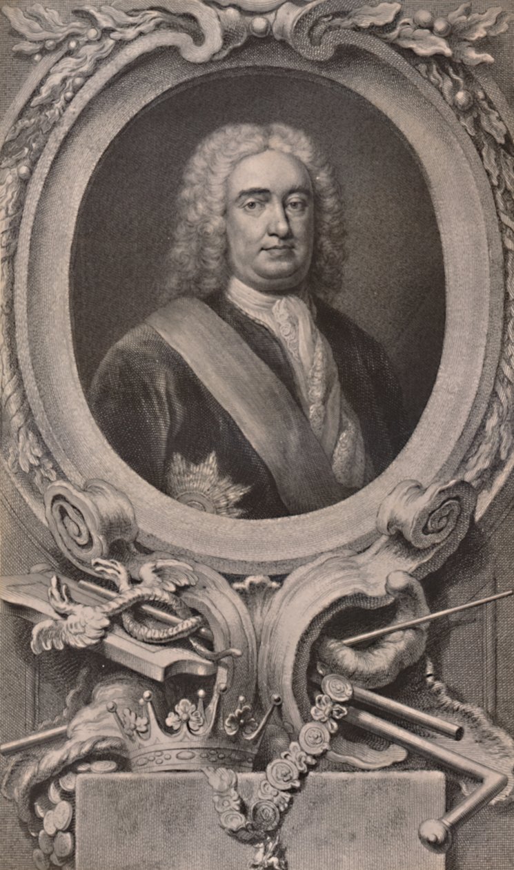Sir Robert Walpole, Englannin valtiomies ja pääministeri, c1746 1894 tekijältä Jacobus Houbraken
