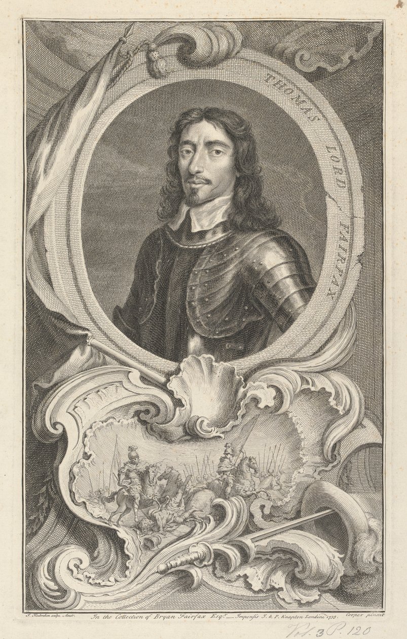 Thomas Fairfax, Cameronin lordi Fairfaxin kolmas tekijältä Jacobus Houbraken