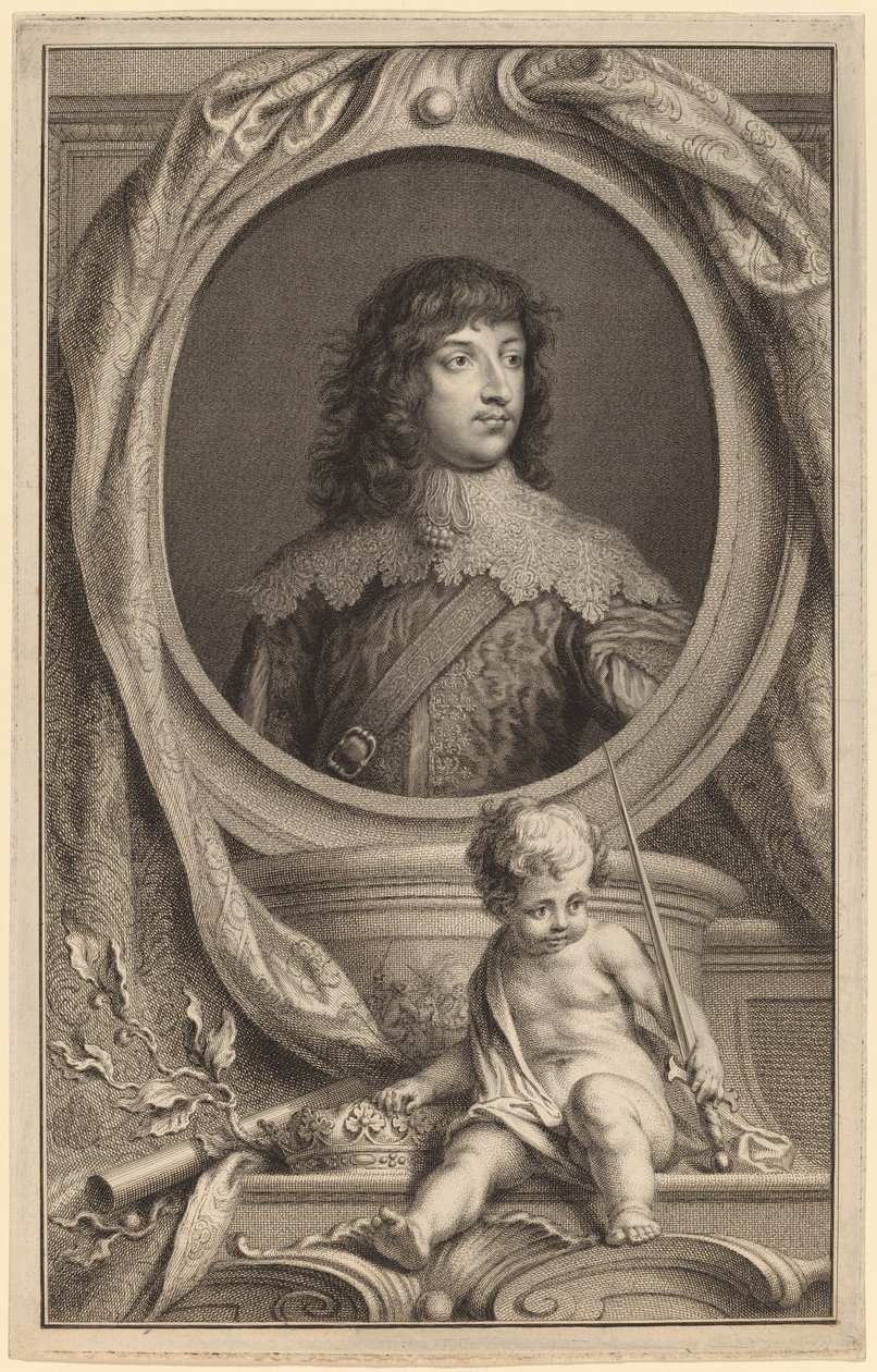 William Russell, Bedfordin ensimmäinen herttua tekijältä Jacobus Houbraken after Sir Anthony van Dyck