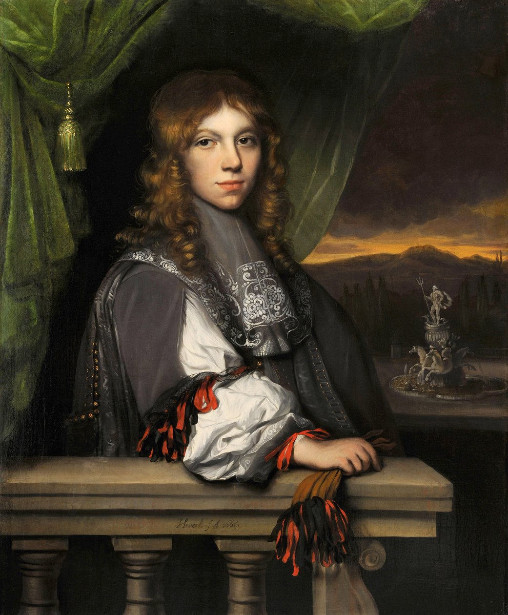 Mattheus van den Broucken muotokuva - Jacobus Leveckin kuva (1634-1675) - 1665 - Öljy kankaalle - 89x71,5 - Dordrechts Museum tekijältä Jacobus Levecq