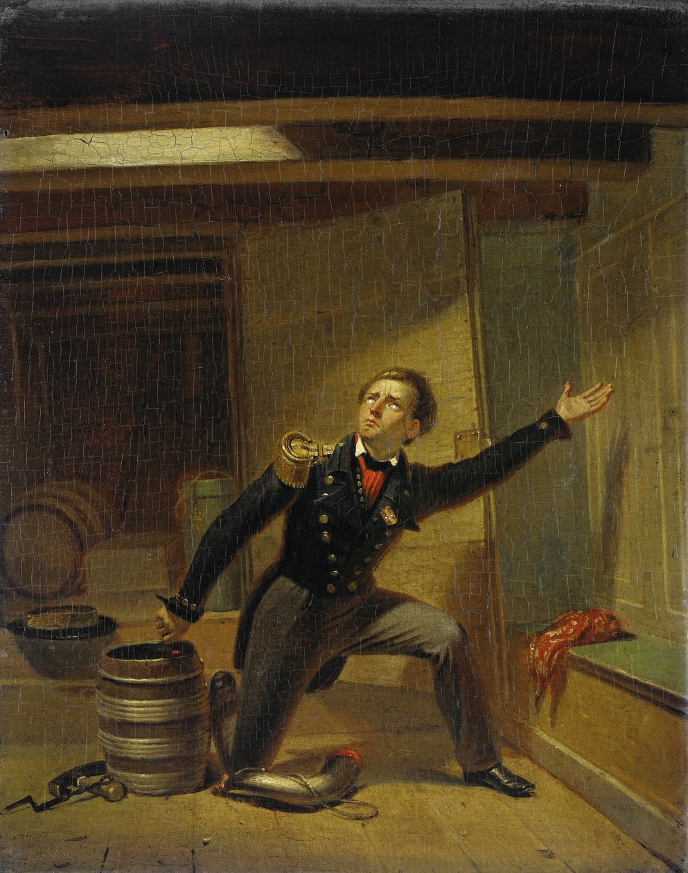 Jan van Speijk sytyttää sulakkeen, 5. helmikuuta 1831 tekijältä Jacobus Schoemaker Doyer