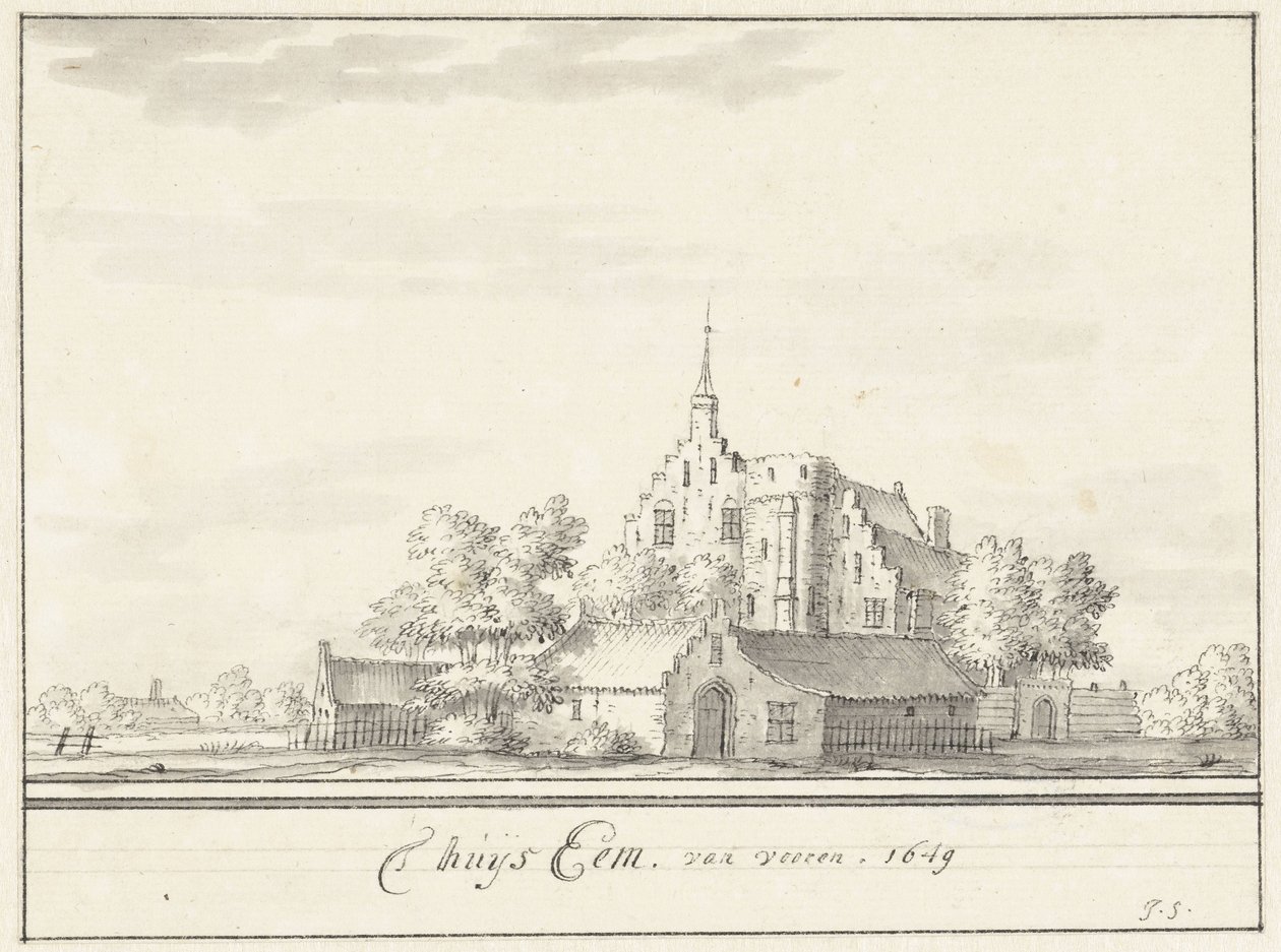 Talo Eem Talo Eem, edestä. 1649 (otsikko esineessä) tekijältä Jacobus Stellingwerff