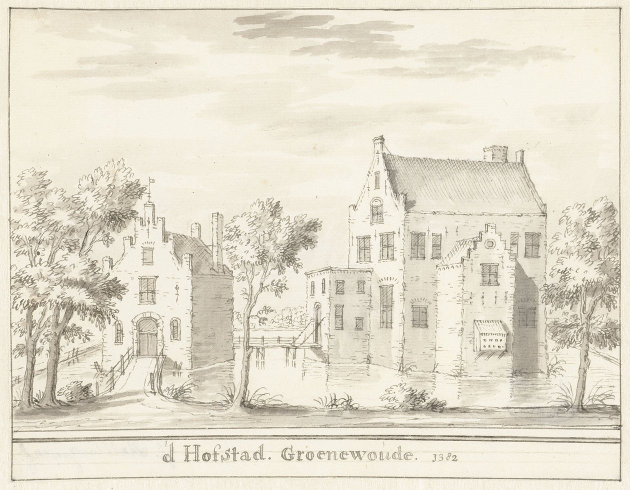 Groenewouden linna Woudenbergin lähellä, vuonna 1382 