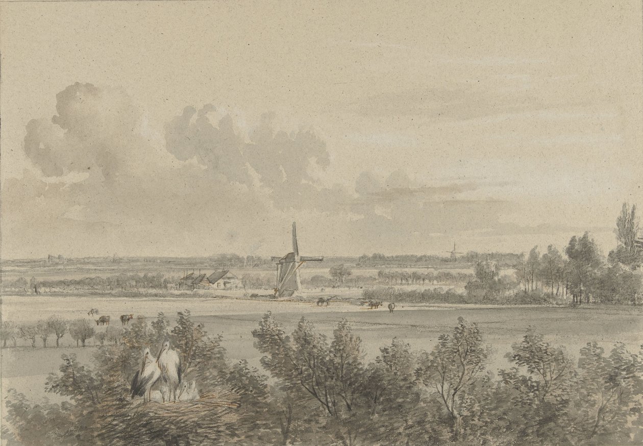 Maisema lähellä Maarssenia tekijältä Jacobus Theodorus Abels