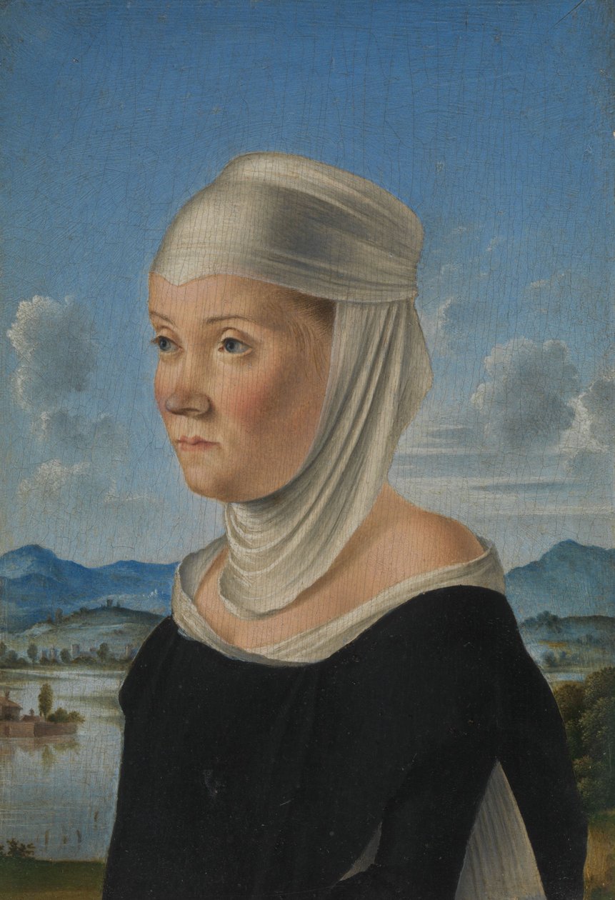 Naisen muotokuva, n. 1485-1495 tekijältä Jacometto Veneziano