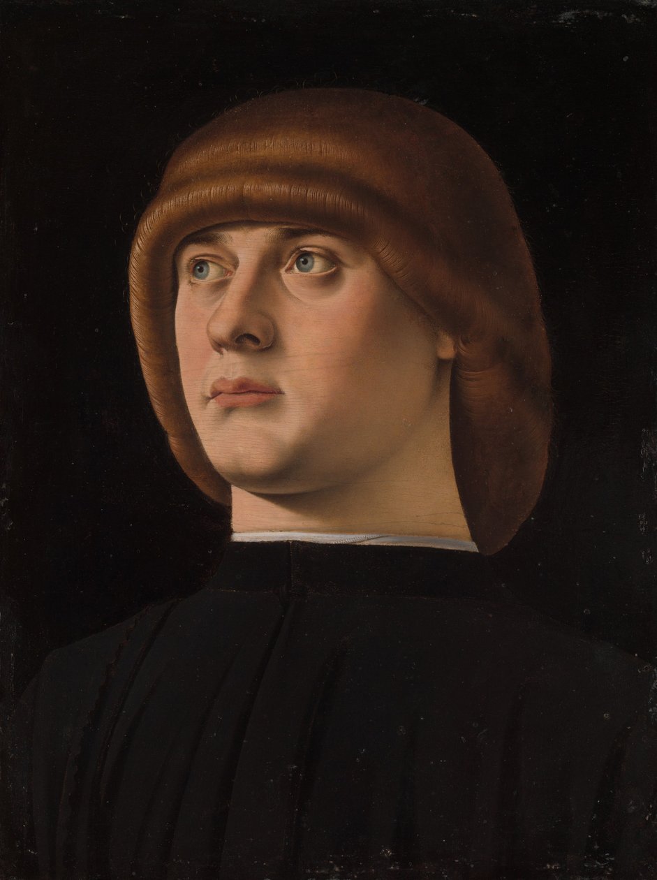 Nuoren miehen muotokuva, n. 1480 tekijältä Jacometto Veneziano