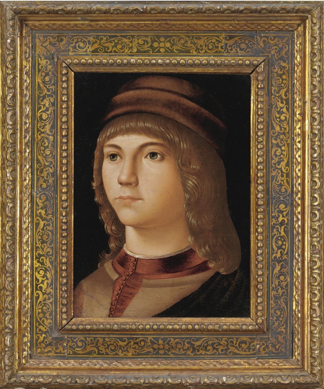 Nuoren miehen muotokuva tekijältä Jacometto Veneziano