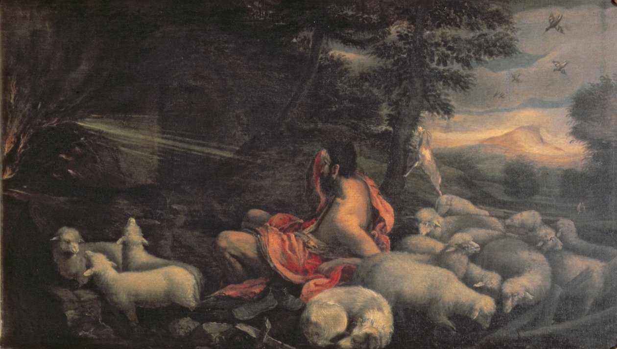 Mooses ja palava pensas tekijältä Jacopo Bassano