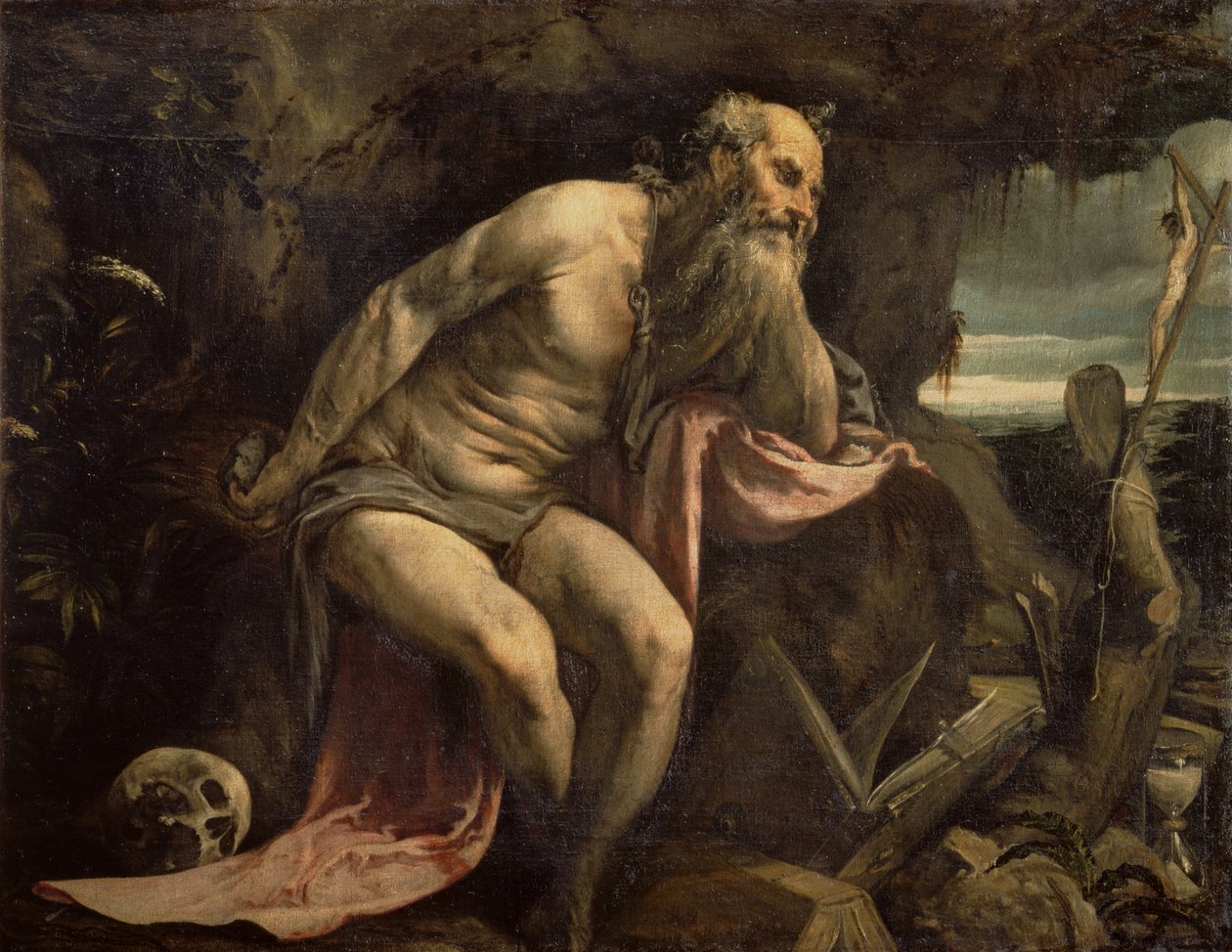St. Jerome, 1560-luvun alku tekijältä Jacopo Bassano