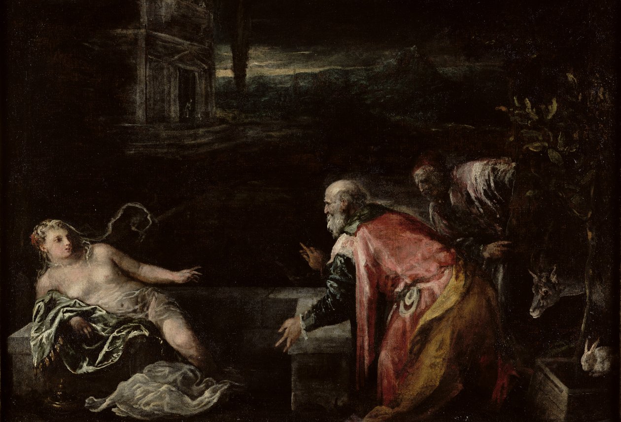 Susanna ja vanhimmat, 1585 tekijältä Jacopo Bassano