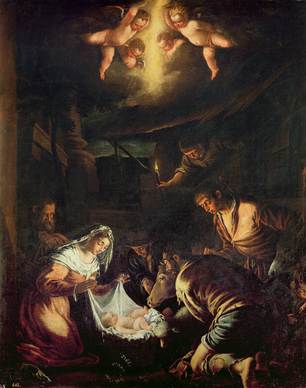 Paimenten palvonta tekijältä Jacopo Bassano