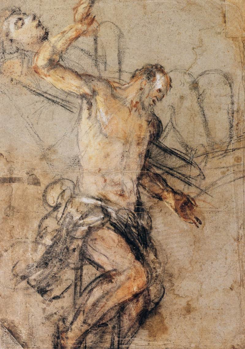 Hyvä varas ristillä tekijältä Jacopo Bassano