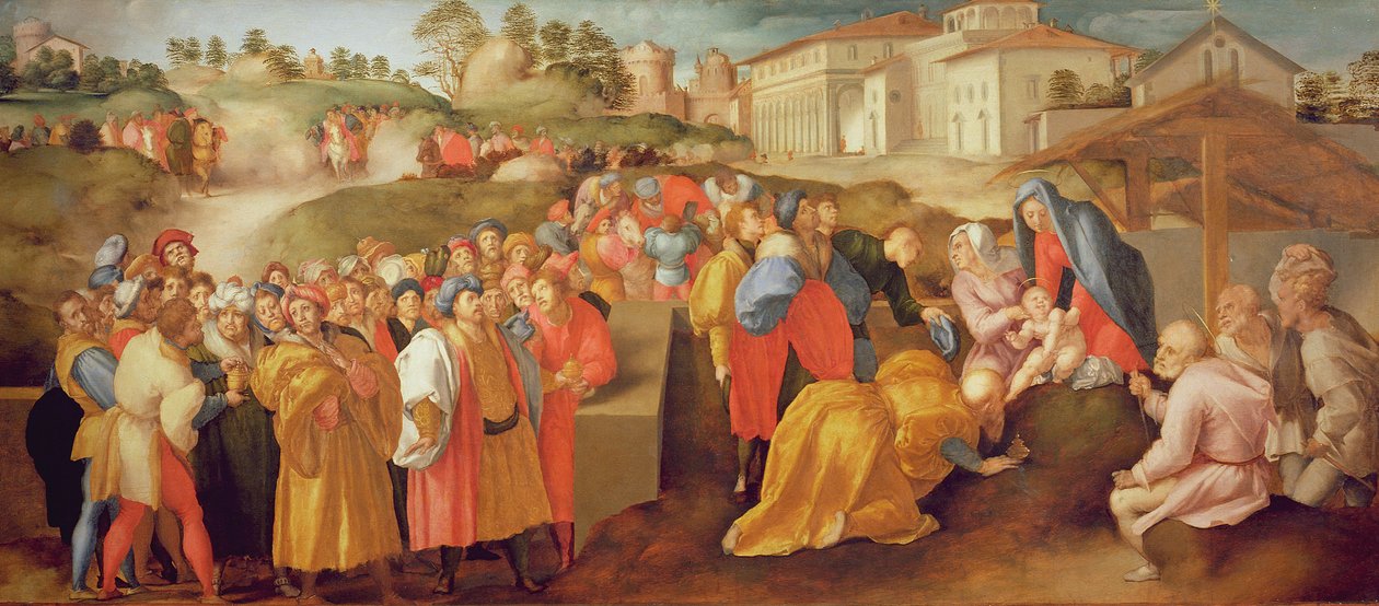 Adoration of the Magi, joka tunnetaan nimellä "Benintendin loppiainen" tekijältä Jacopo Pontormo