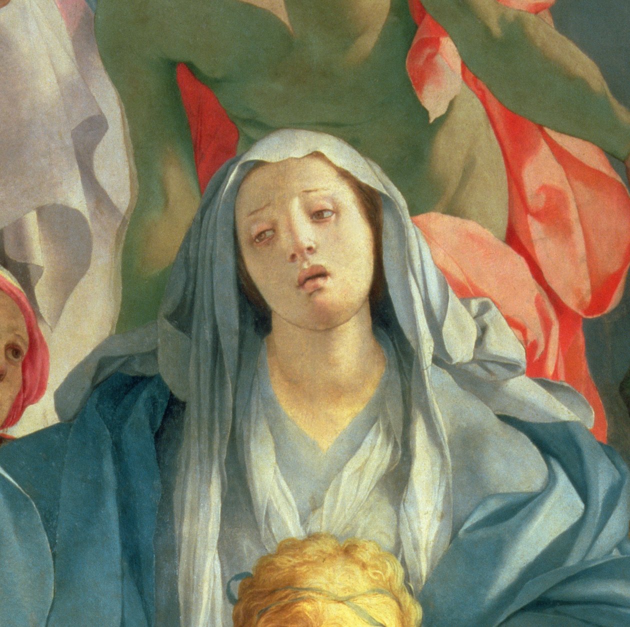 The Deposition of Christ, 1525-28 paneelin yksityiskohta 80052:sta tekijältä Jacopo Pontormo