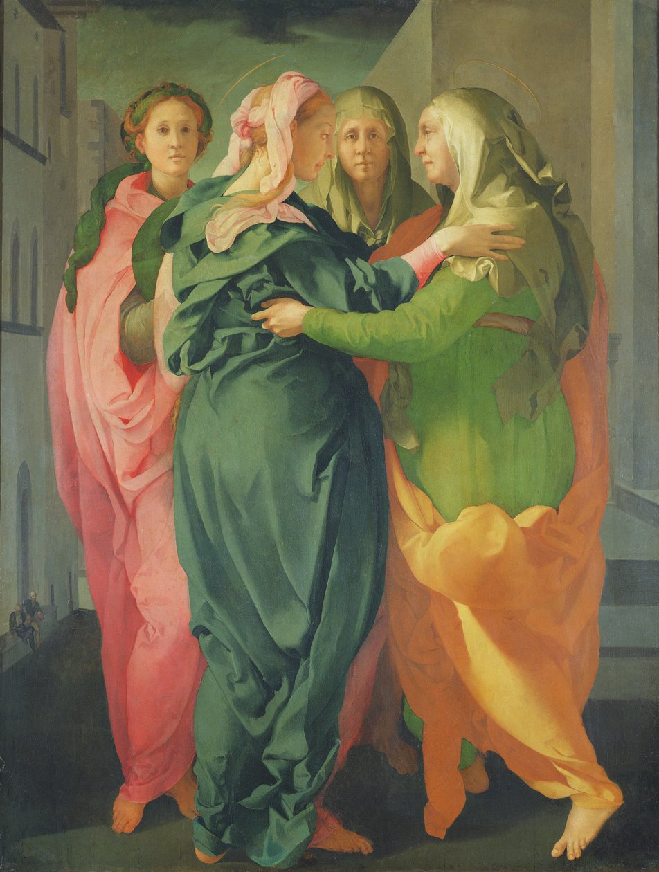 Vierailu, 1528-30 (ks. tarkemmat tiedot 208284 ja 60439). tekijältä Jacopo Pontormo