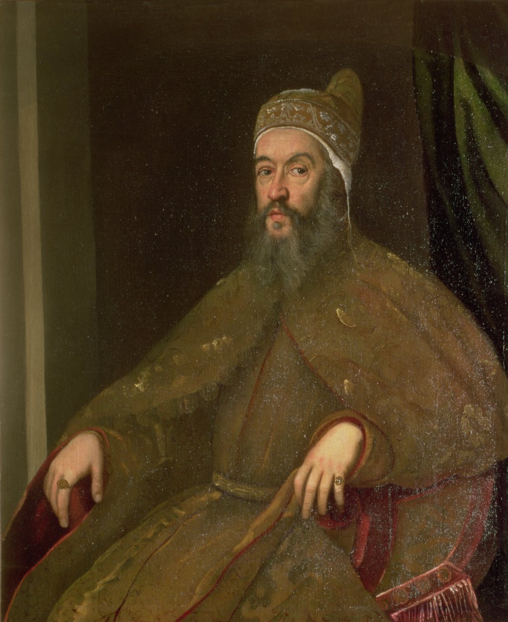 Doge Alvise Mocenigo (doge 1570-77) tekijältä Jacopo Robusti Tintoretto