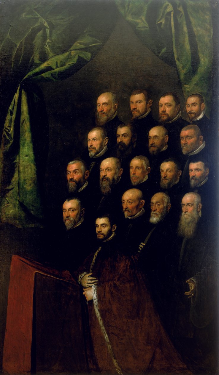 Veljeskunnan jäseniä tekijältä Jacopo Robusti Tintoretto