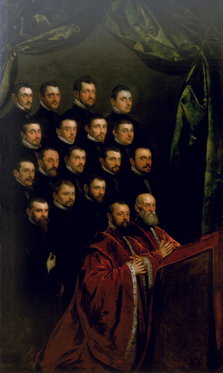 Veljeskunnan jäseniä tekijältä Jacopo Robusti Tintoretto