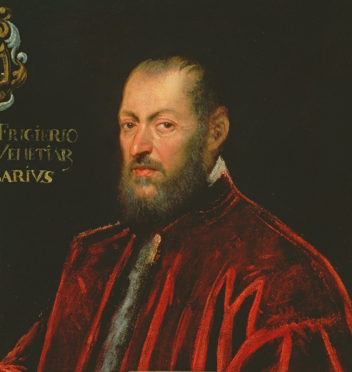 Venetsian suurkanslerin Andrea Frizierin muotokuva tekijältä Jacopo Robusti Tintoretto