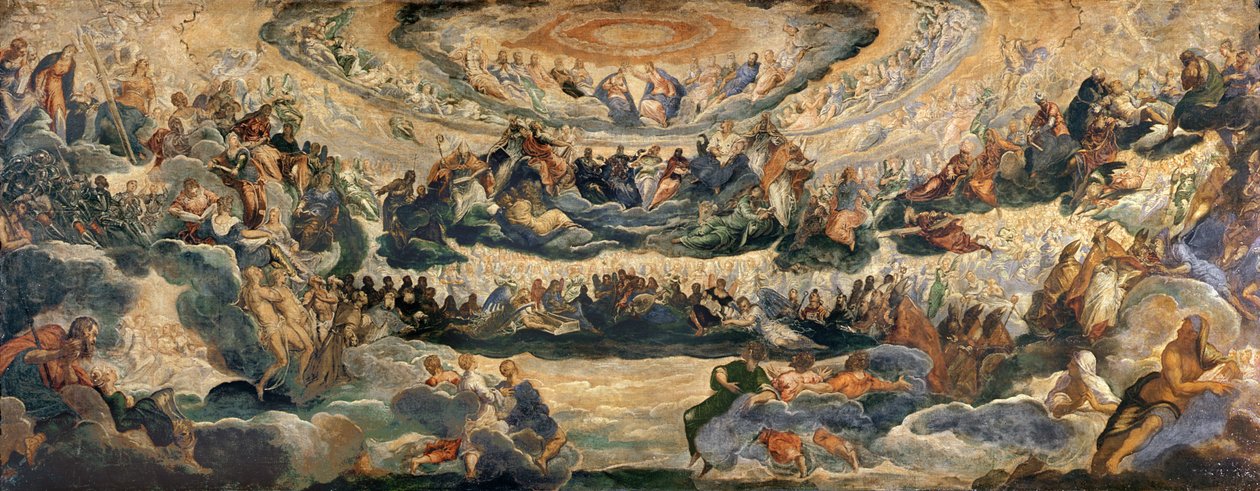 Study for Paradise (katso myös 60846) tekijältä Jacopo Robusti Tintoretto