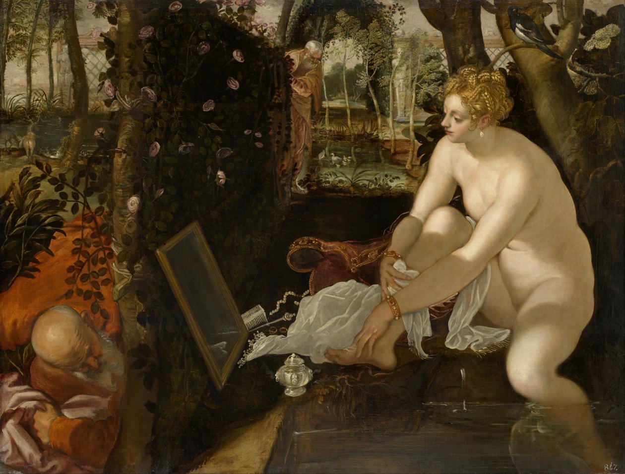 Susanna ja vanhimmat tekijältä Jacopo Robusti Tintoretto