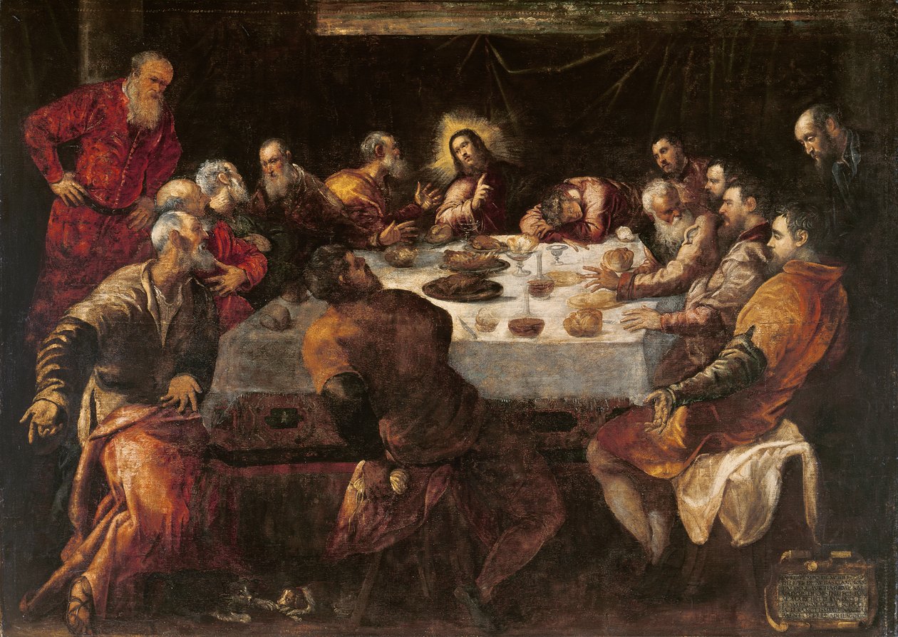 Viimeinen ehtoollinen tekijältä Jacopo Robusti Tintoretto