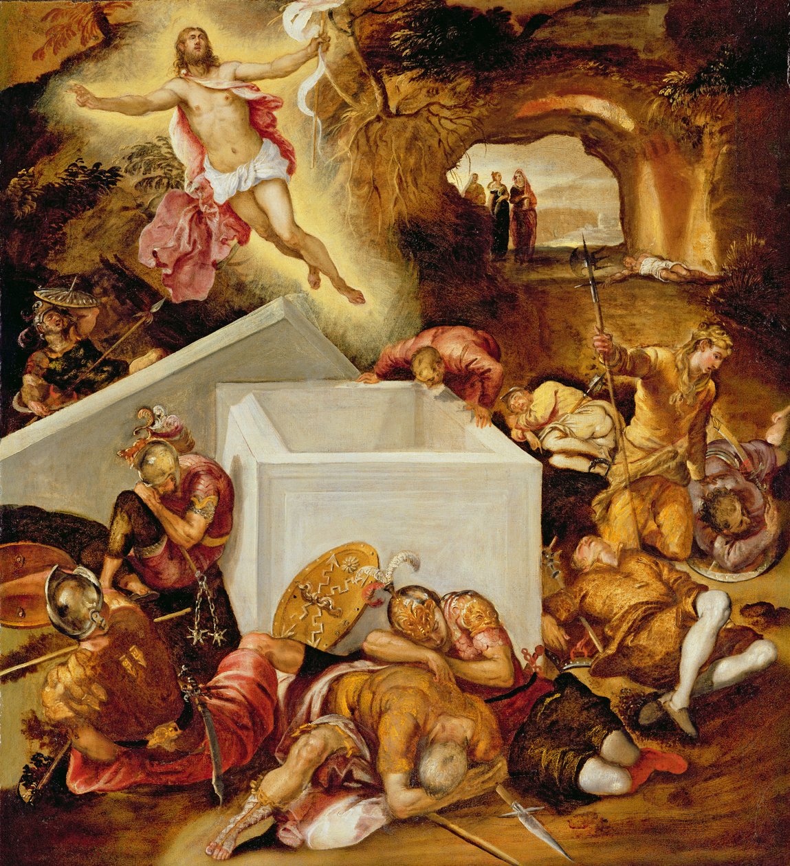 Kristuksen ylösnousemus tekijältä Jacopo Robusti Tintoretto