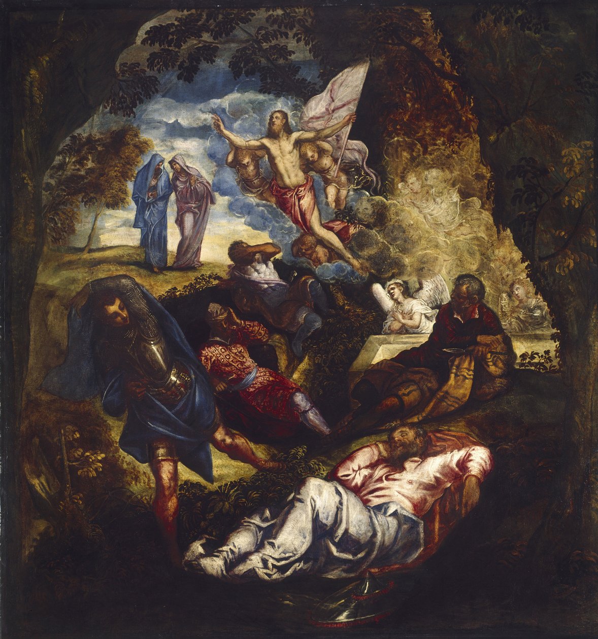 Kristuksen ylösnousemus, 1500-luku tekijältä Jacopo Robusti Tintoretto
