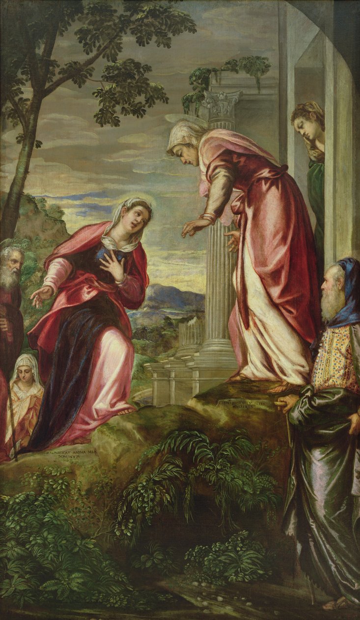 Vierailu, 1550 tekijältä Jacopo Robusti Tintoretto