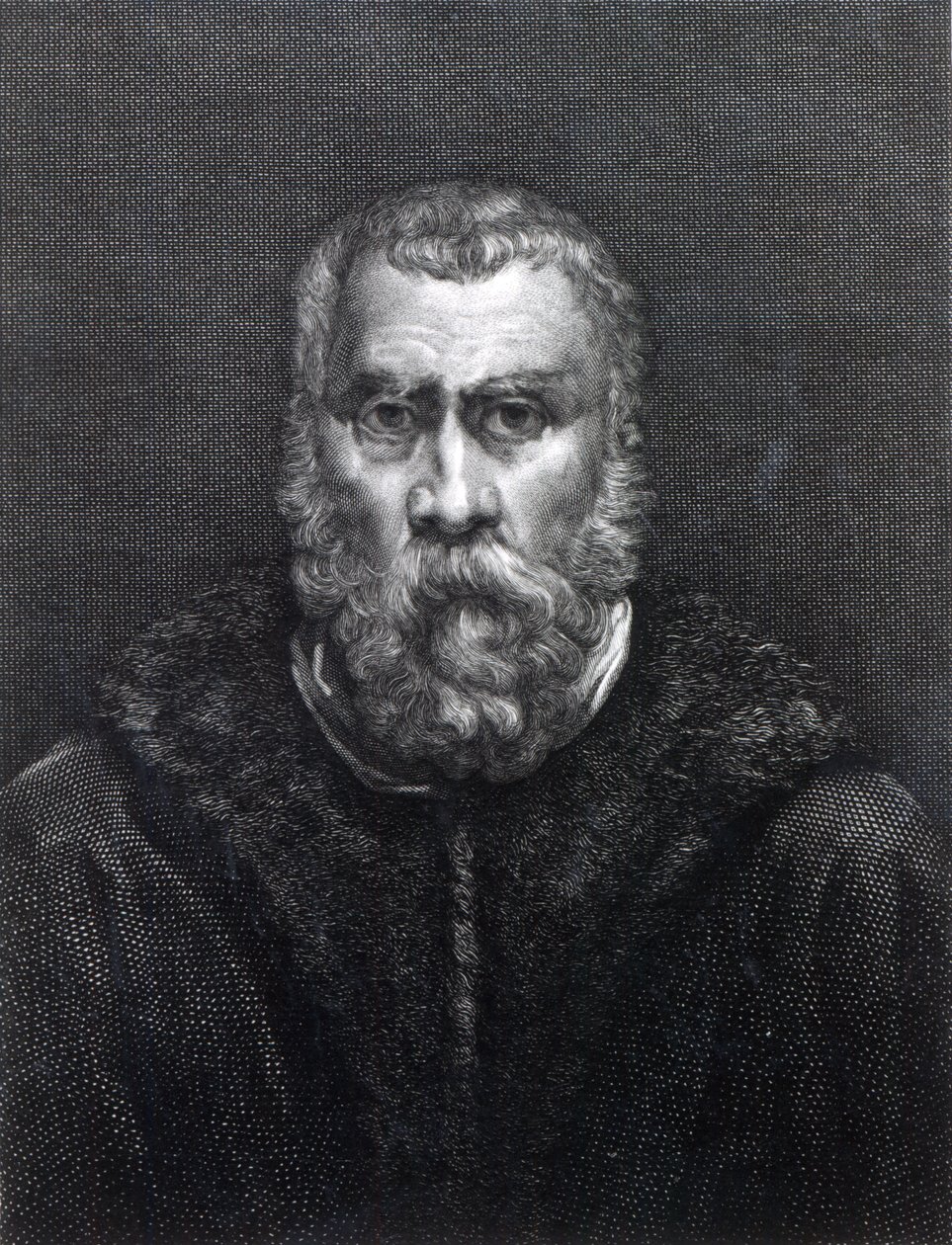 Tintoretto, kaiverrus Delaistre tekijältä Jacopo Robusti Tintoretto