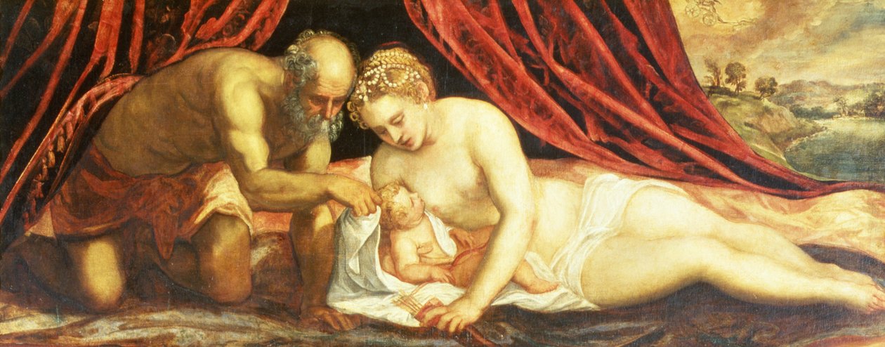 Venus, Vulcan ja Cupid tekijältä Jacopo Robusti Tintoretto